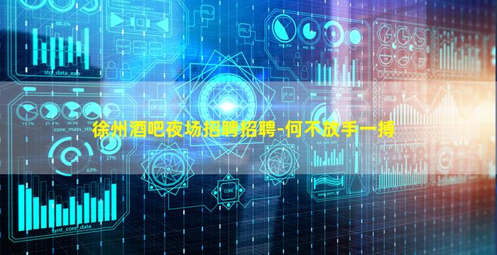 徐州酒吧夜场招聘招聘-何不放手一搏